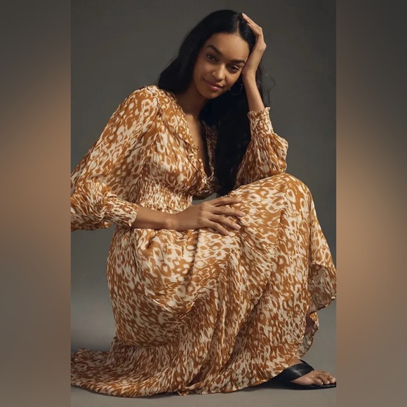 ANTHROPOLOGIE Odetta Ruffle Dress, size M - Picture 4 of 12